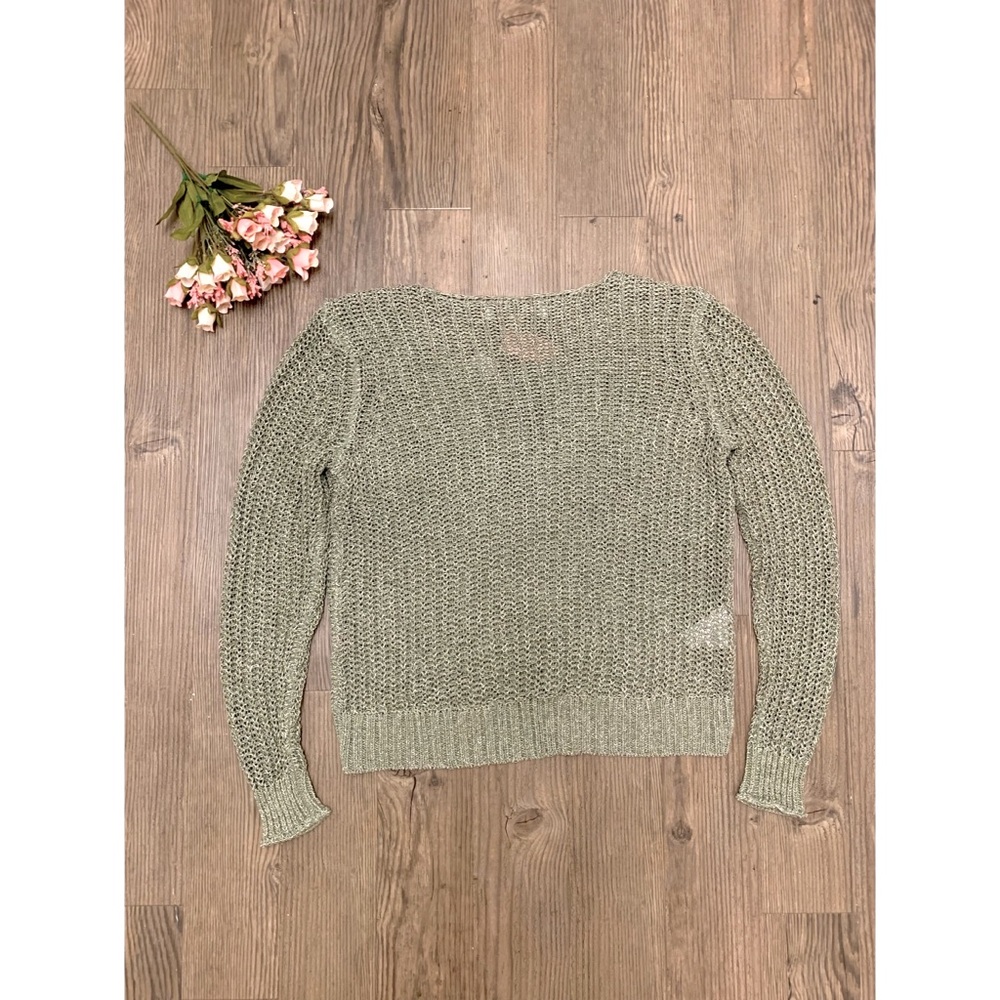 🆕 NWT LOFT Shimmer Open Stitch Sweater - Picture 5 of 9